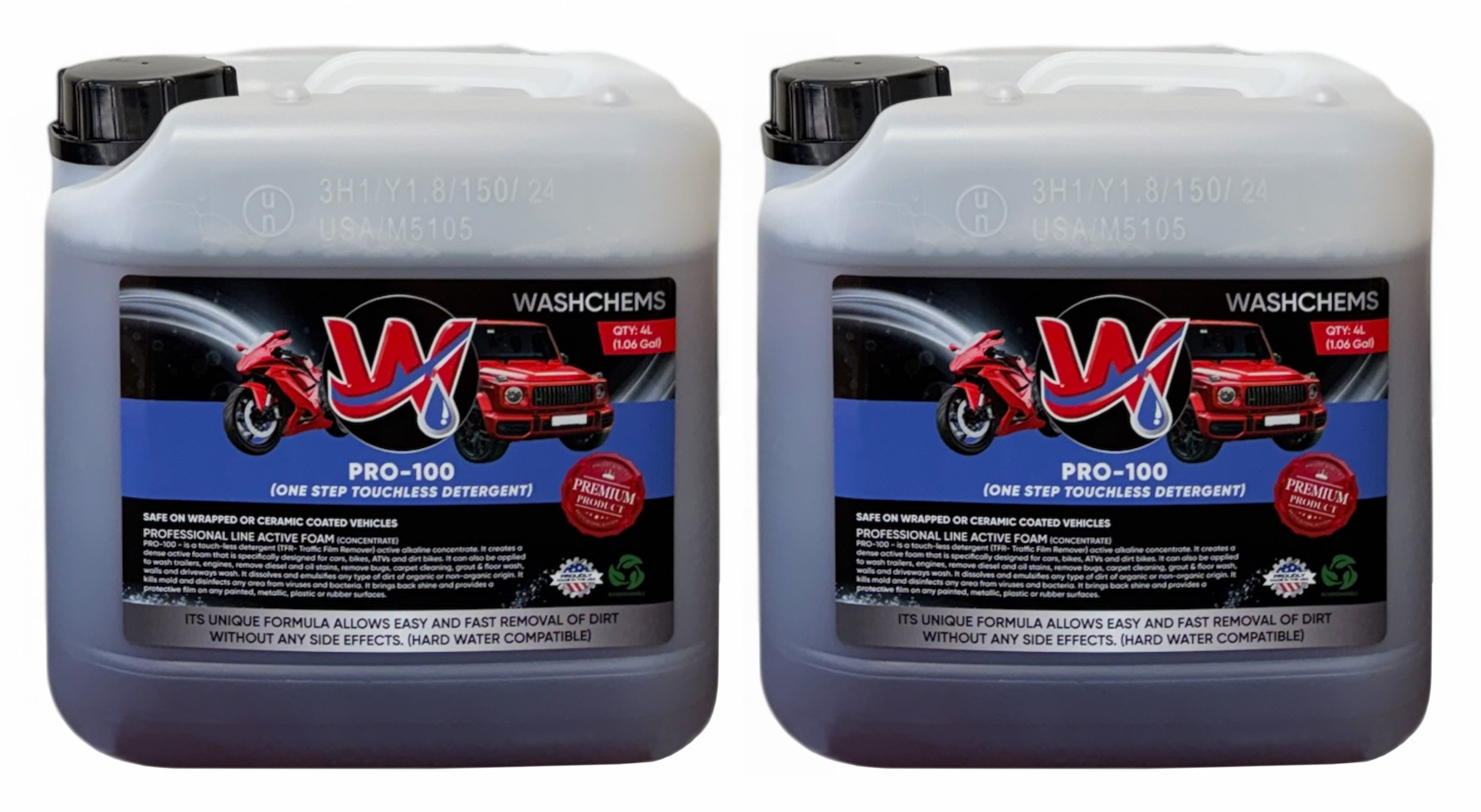 PRO-100 (1 Gal) Détergent personnel en une étape pour véhicule