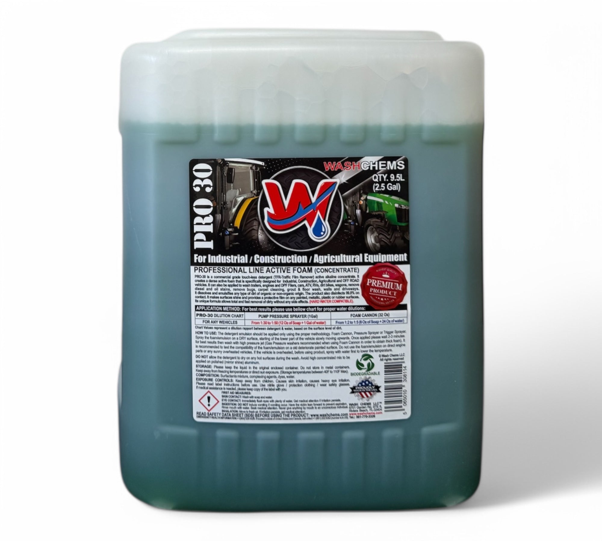 PRO-30 (2.5 Gal) Industrial/Construction/Agricultural Equipment One Step Detergent