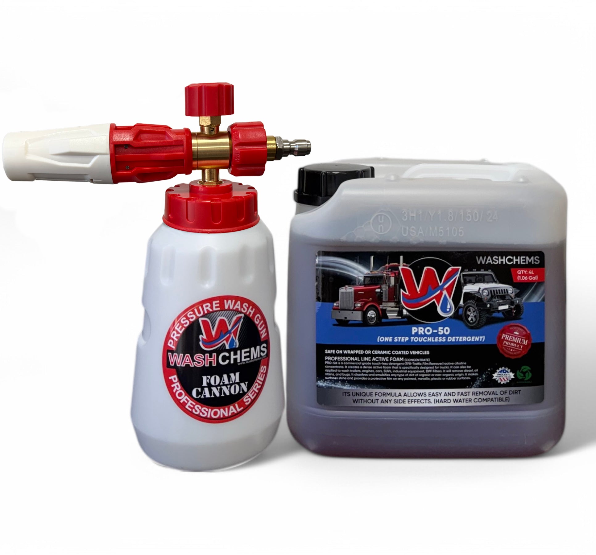 Foam Cannon & PRO-50 (1Gal) Touchless Soap Combo