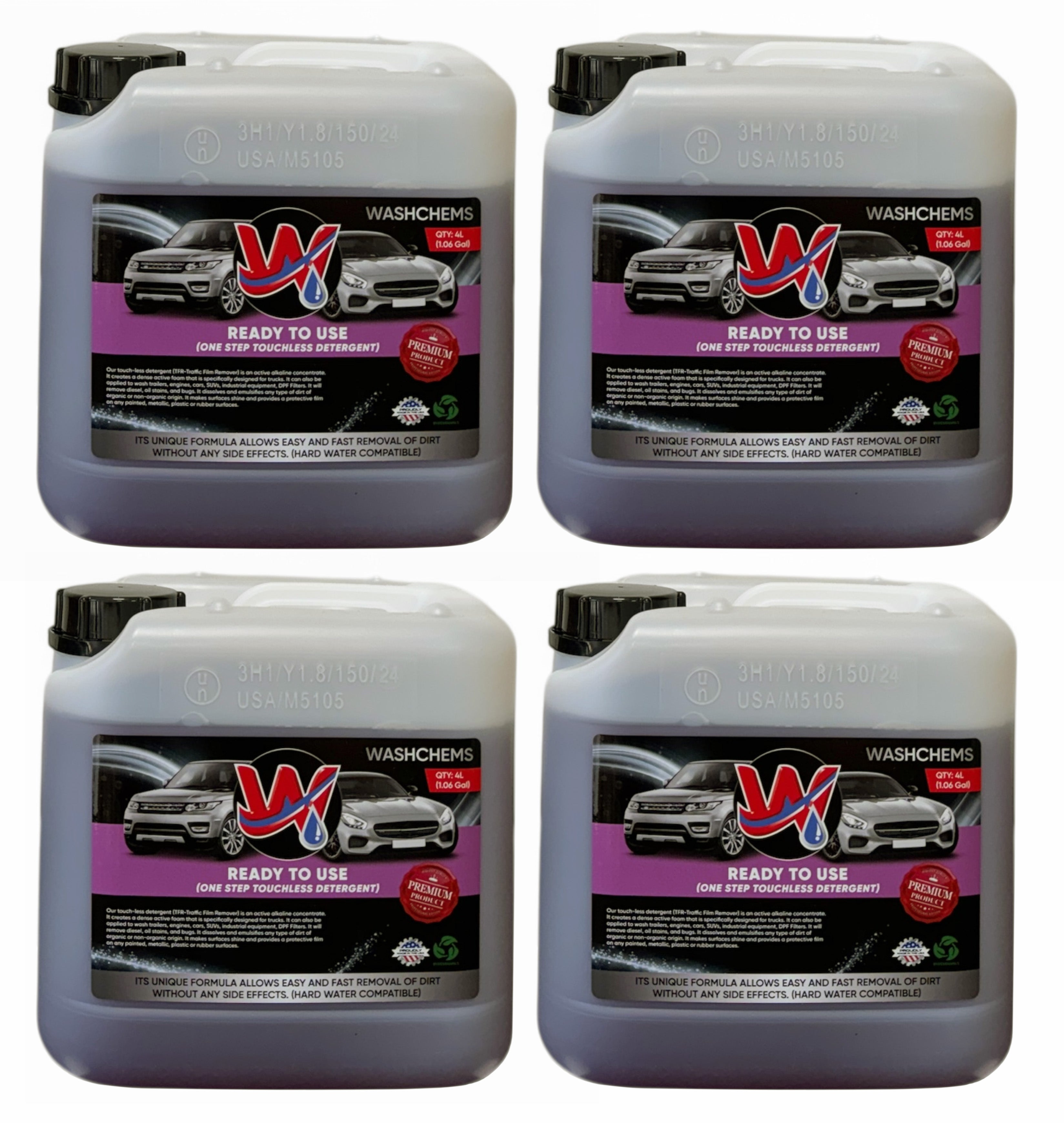 Foam Cannon Ready to Use - Touchless Car Wash Shampoo (1 Gallon, 128 oz) – No Mixing Ratio Required - Commercial Grade Auto Cleaner – Great for Cars, Trucks, Motorcycles, Mopeds, ATVs